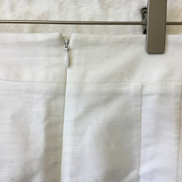 Loft White Button Detail Pencil Skirt - Picture 9 of 11